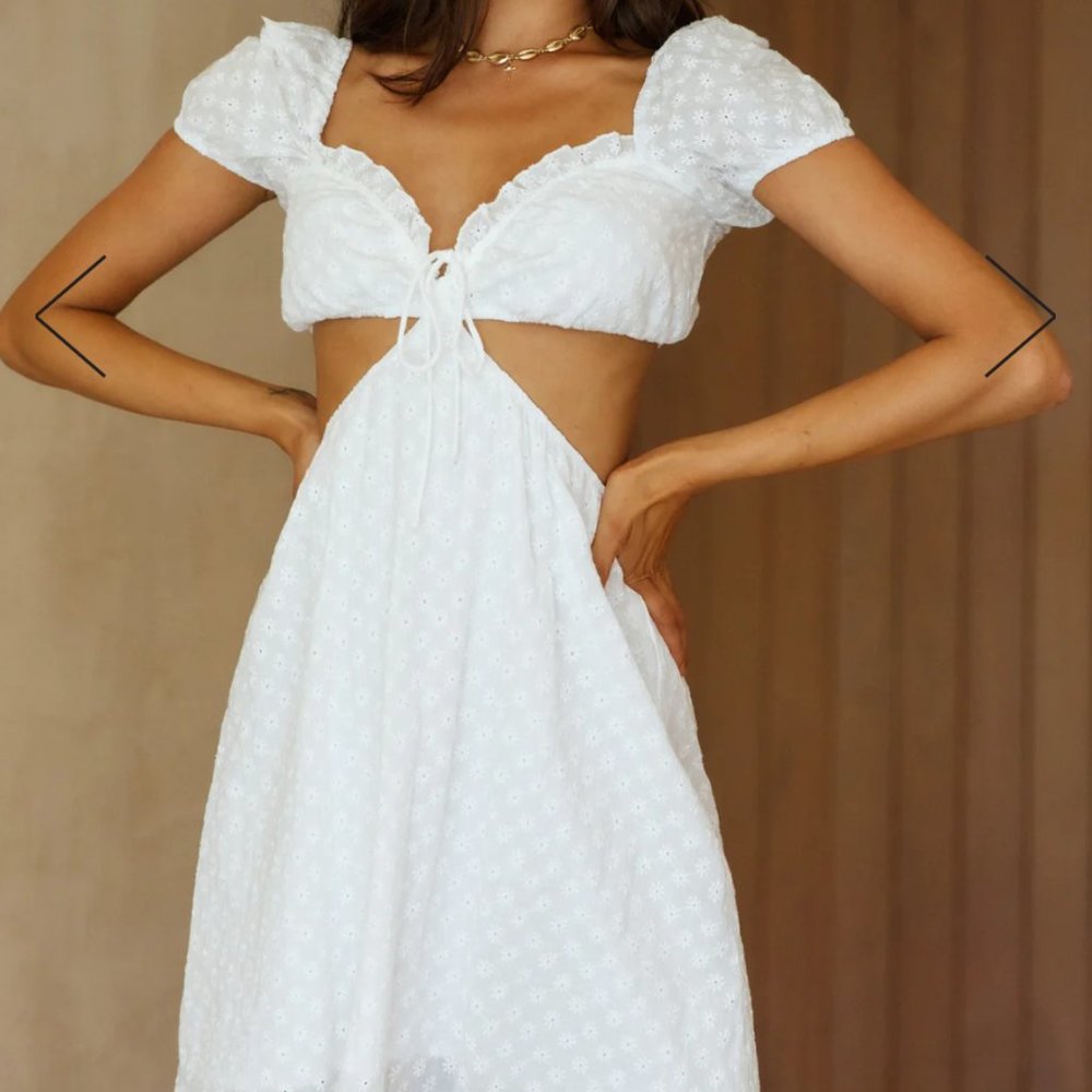 Waves Of The Ocean Dress White